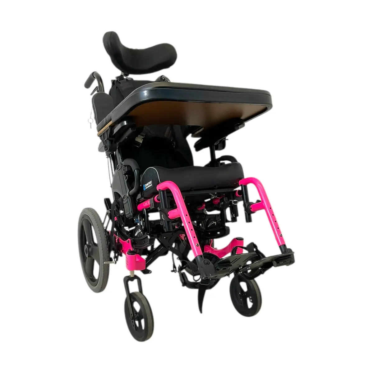 2021 Quickie Zippie Iris Tilt-In-Space Wheelchair | Xlock Folding Cross Brace | Activity Tray 1