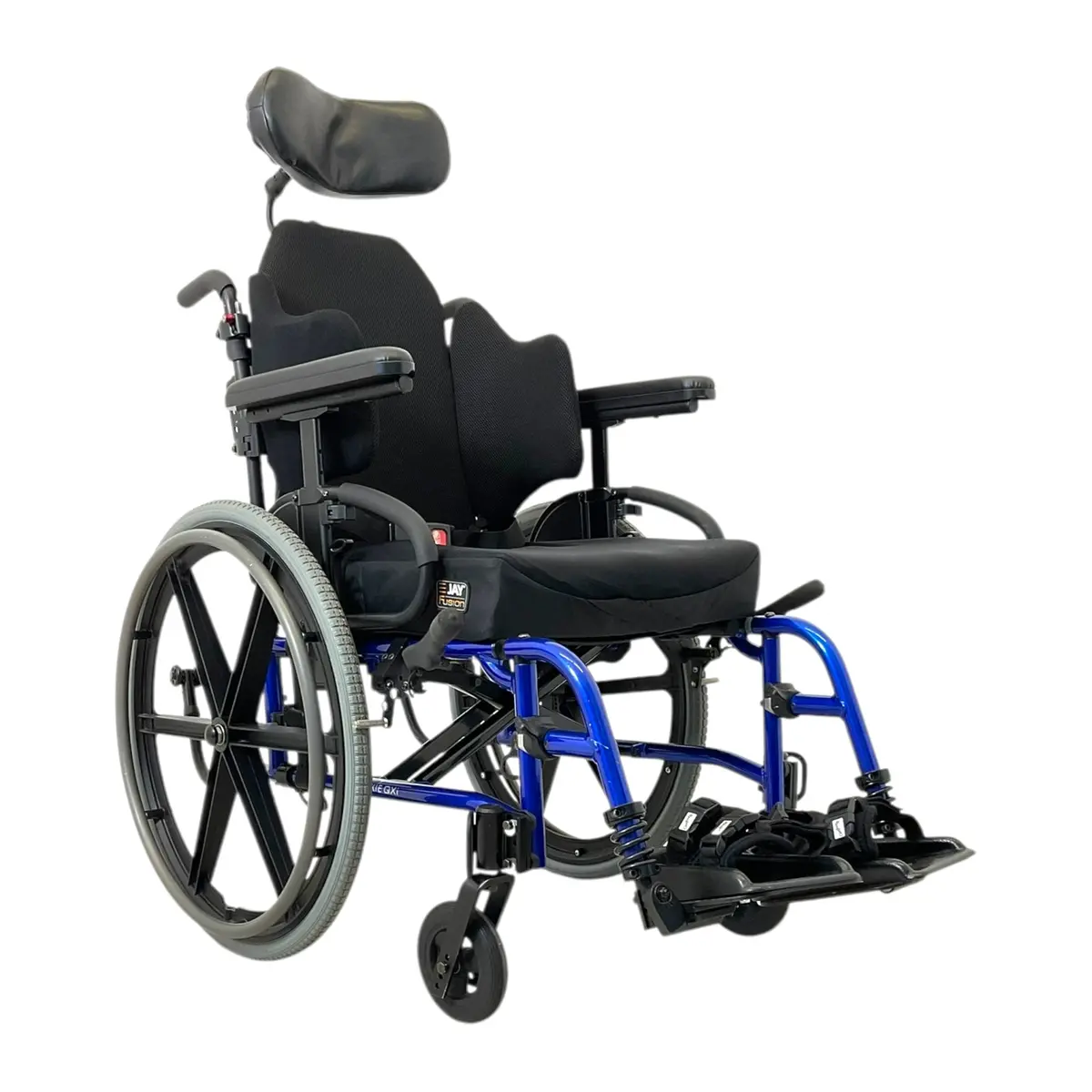 Sunrise Medical Quickie Qxi Lightweight Folding Wheelchair | 18" X 18" Seat | Contoured Backrest 1
