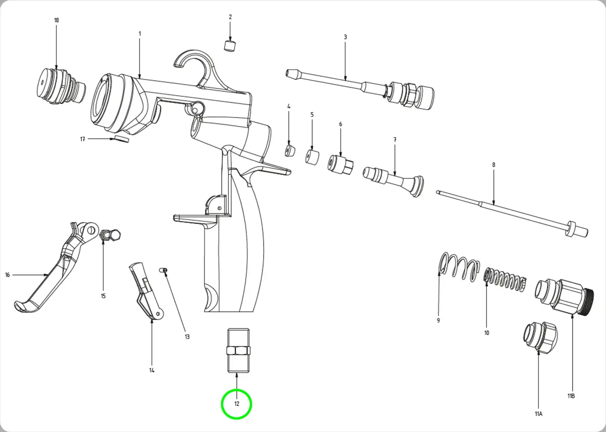 Mamba® Air Inlet 1/4" 1