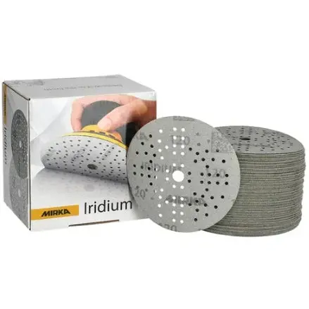 Mirka Iridium 5" 89-Hole Grip Sanding Discs, 24-5Mh Series 1