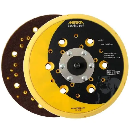 Mirka 6" 48-Hole Grip Backup Pad With Pad Saver, 916Gv48 1