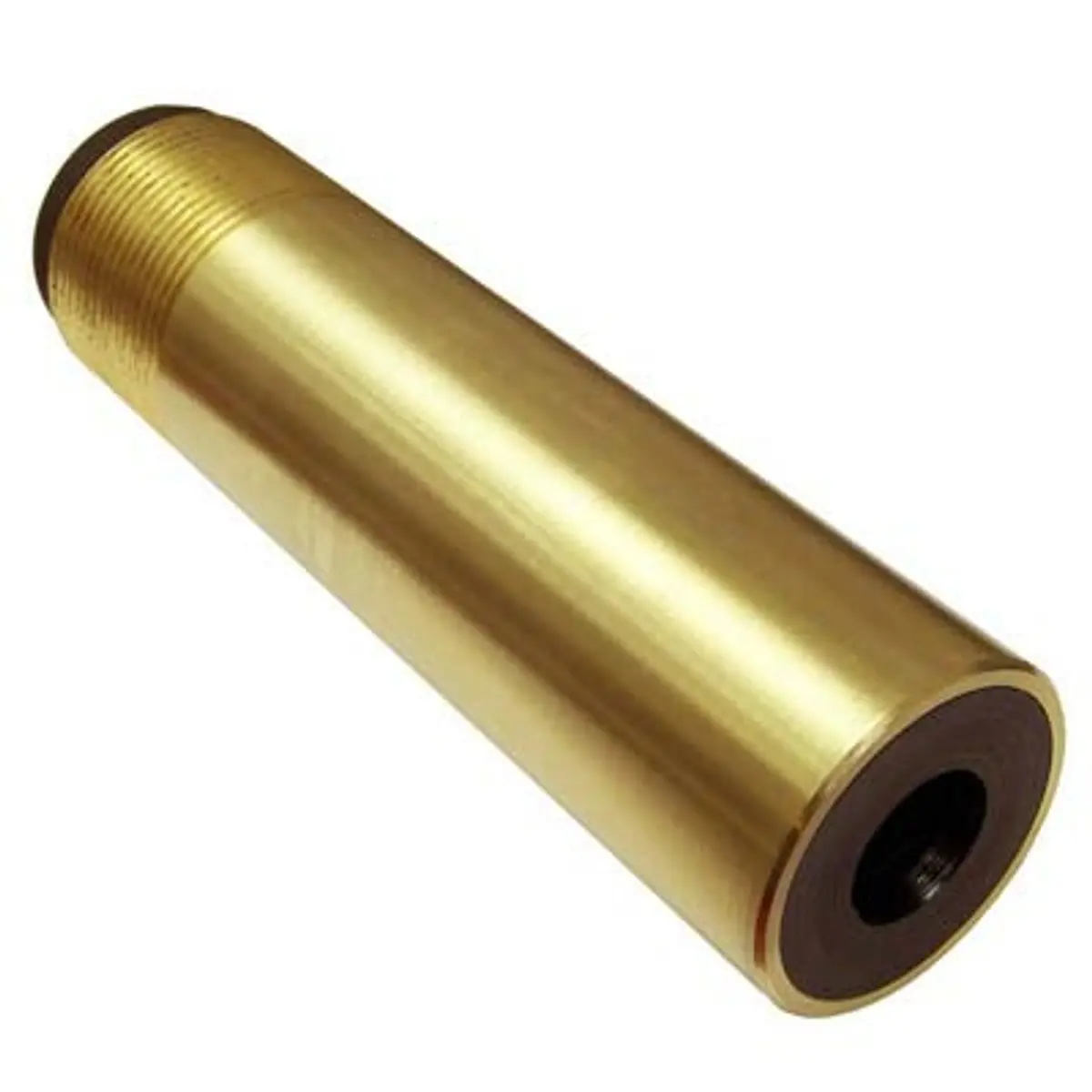 Pirate Brand - Nozzle, Tungsten Carbide, Long Venturi, 1-1/4" Entry, 1-1/4" Thread, Brass Jacket 1
