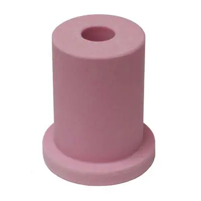 Pirate Brand 502-431 Nozzle, Ceramic, Straight Bore, 5/16" Bore, 1-3/8" Length, Flanged 1