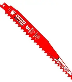 Diablo 9 In. 3 Tpi Demo Demon Carbide Teeth Reciprocating Saw Blades For Pruning And Clean Wood (3-Pack) 1