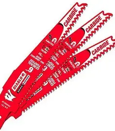 Diablo 6 In. 6/9 Tpi Demo Demon Carbide Teeth Reciprocating Saw Blades For General Purpose Cuts (3-Pack) 2