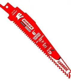 Diablo 6 In. 6/9 Tpi Demo Demon Carbide Teeth Reciprocating Saw Blades For General Purpose Cuts (3-Pack) 1