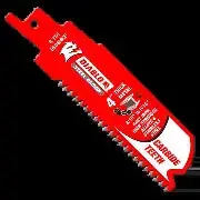 Diablo Reciprocating Saw Blade: 8 Teeth Per Inch, 4 In Blade Lg, 0.05 In Blade Thick, Carbide, 3 Pk 1