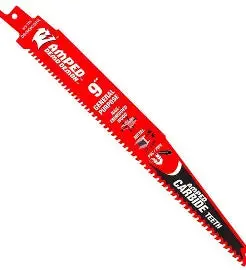 Diablo 9 In. 6/9 Tpi Amped Demo Demon Carbide Teeth Reciprocating Saw Blades For General Purpose Cuts (3-Pack) 1