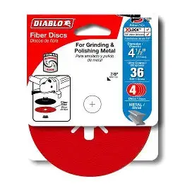 Diablo 4-1/2 In. 36-Grit Fiber Disc (4-Pack) 1