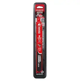 Diablo 9 In. 10 Tpi Amped Steel Demon Carbide Teeth Reciprocating Saw Blades For Medium Metal (3-Pack) 2