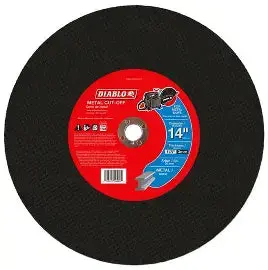 Diablo 14 In. X 1/8 In. X 20 Mm Metal High Speed Cut-Off Disc 1