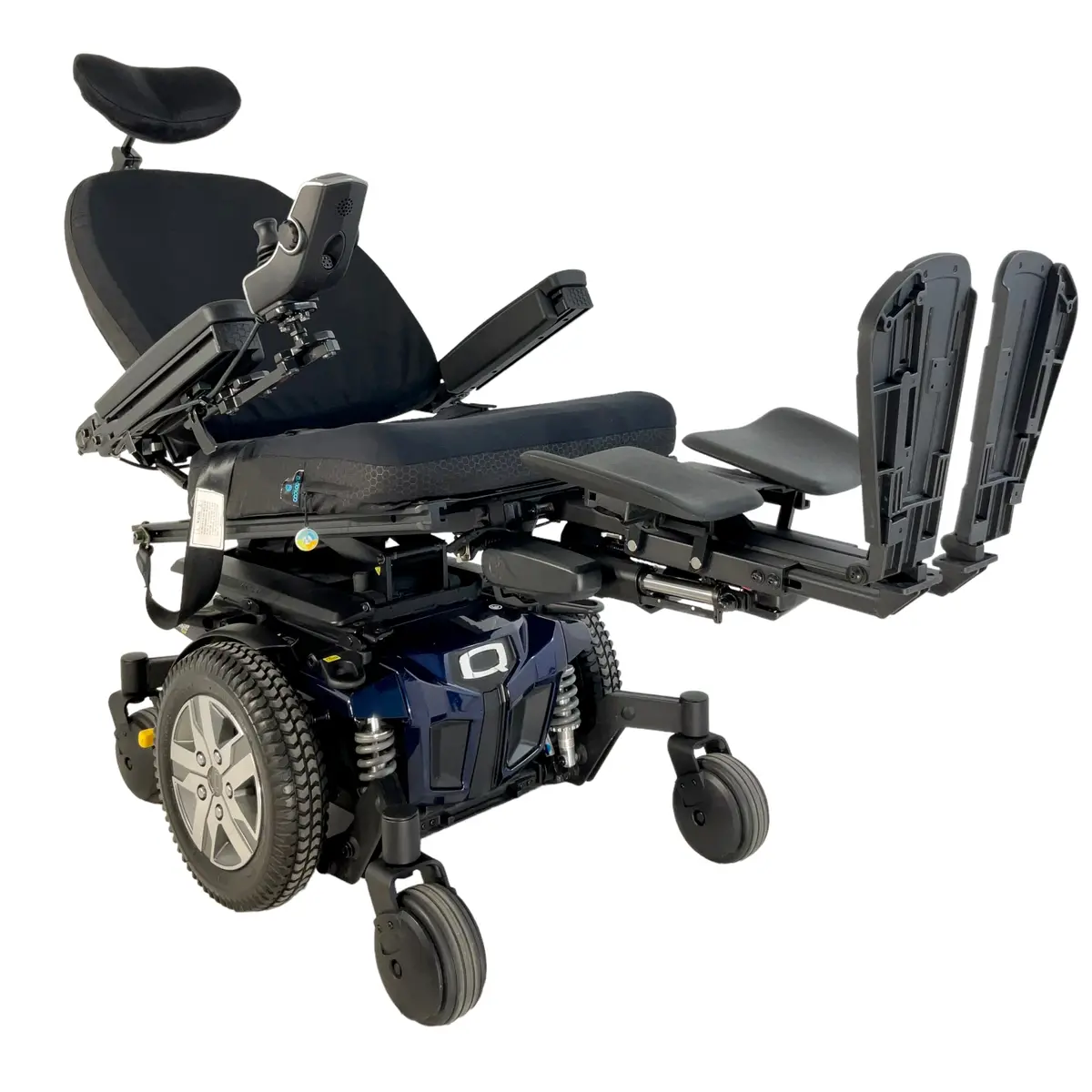 Pride Mobility Quantum Q6 Edge 2.0 Rehab Power Chair | 19 X 20 Seat | Tilt, Recline & Power Extending Legs | Only 5 Miles! 1