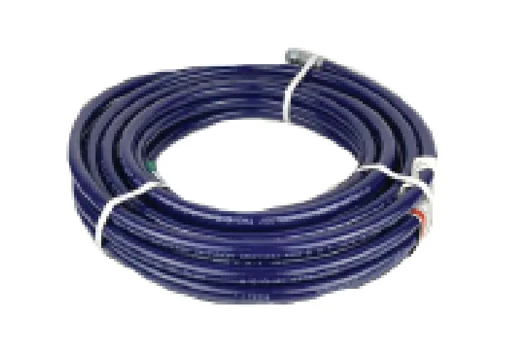 1/2” Airless Fluid Hose – Dark Blue (5000 Psi), 1/2" Female Fittings (Stainless) 1