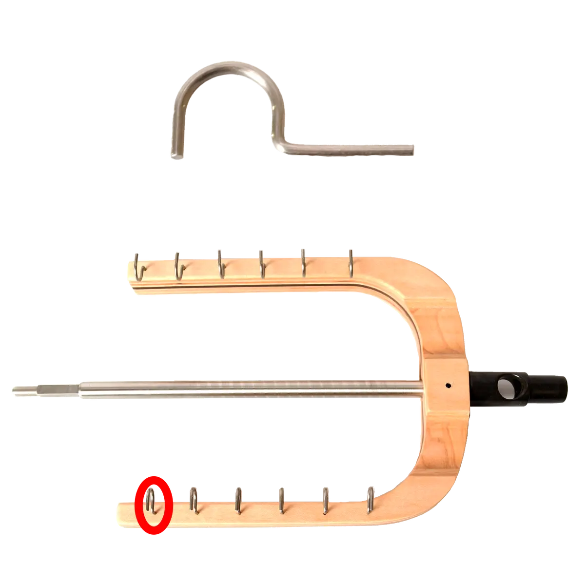 Hook For Spinning Wheel Flyer 1