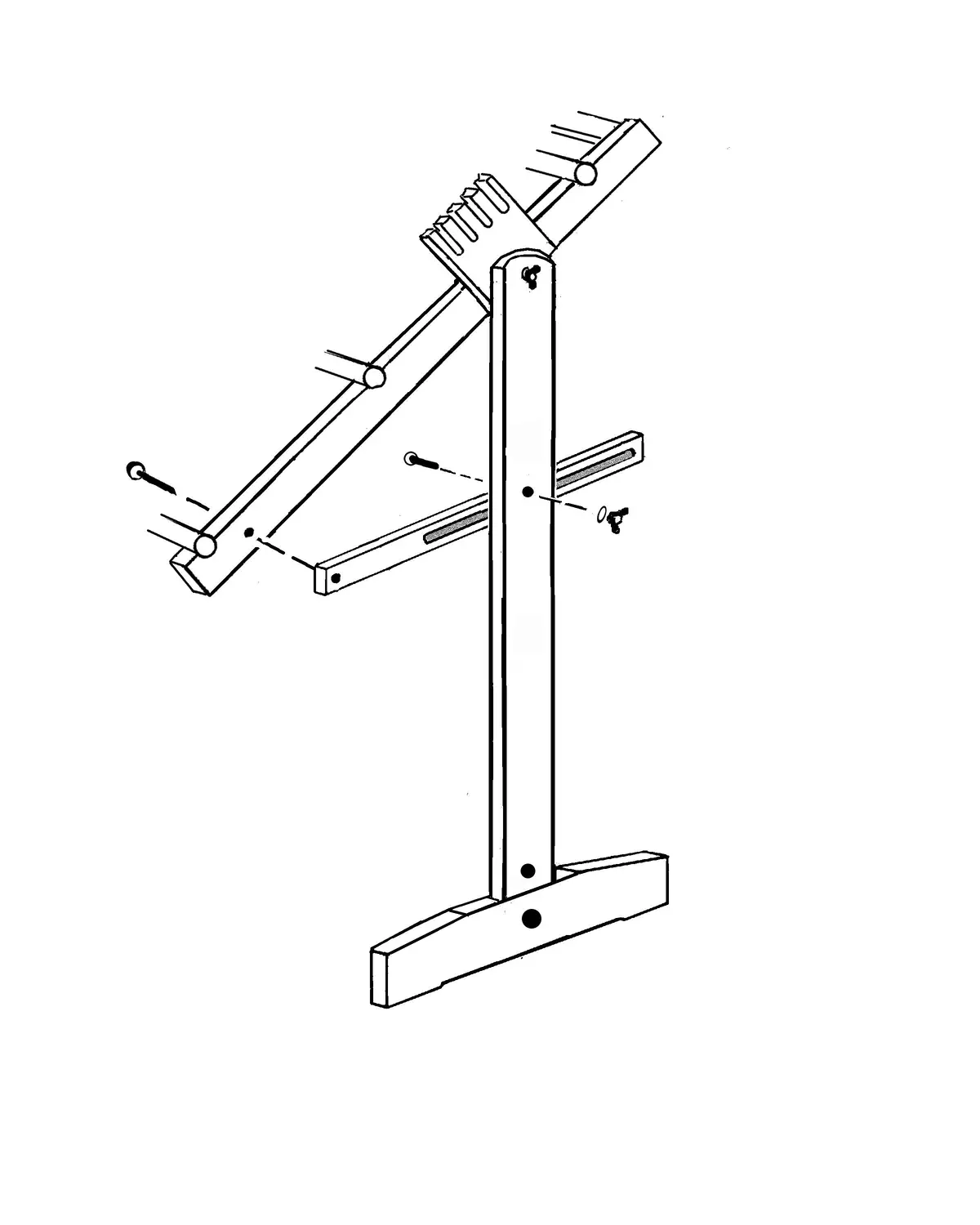 Trestle Stand Hardware For Original Tapestry Loom 1