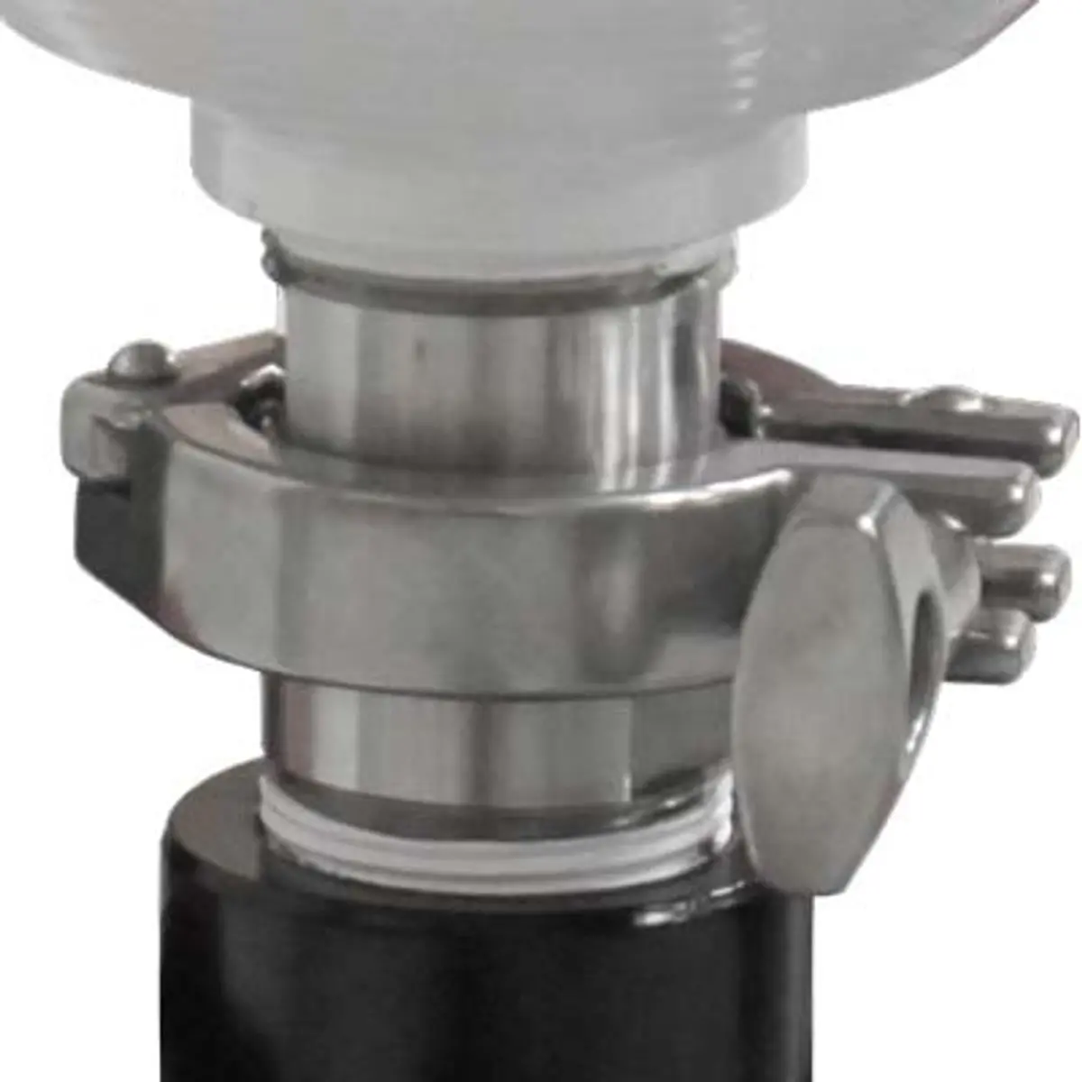 Pirate Brand - Sanitary Clamp Style, 1-1/4" Mnpt Quick Removal Coupling, Metering Valve Disconnect Upgrade For Portable Abrasive Blasters 1