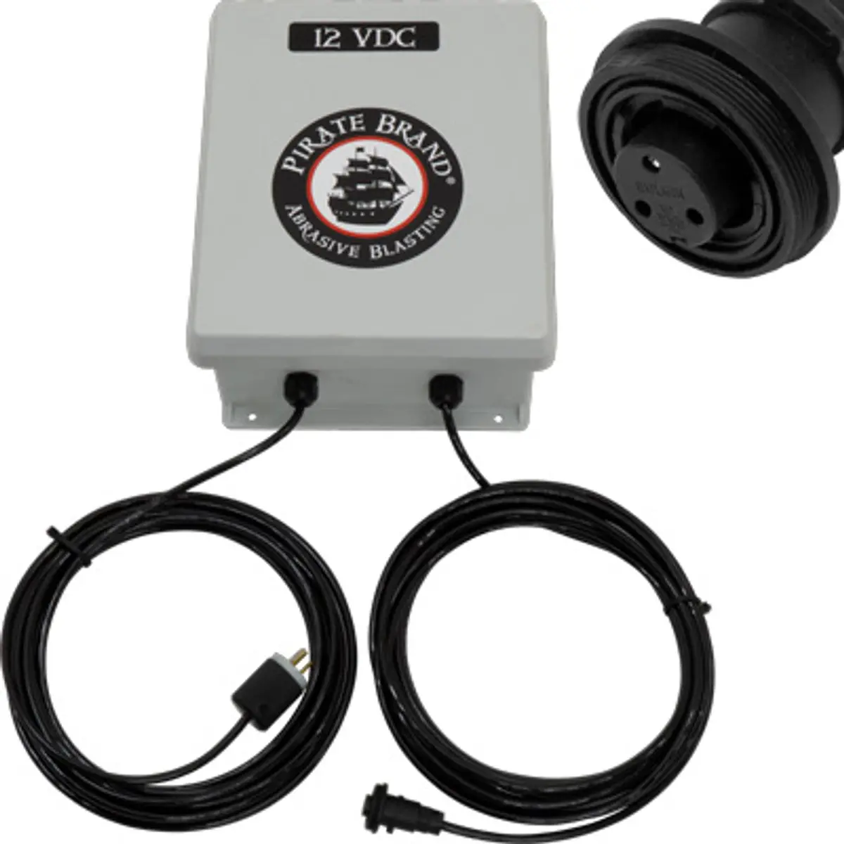 Pirate Brand - Power Supply 120Ac Input/12Vdc @ 6 Amp Output, 8 Control Valve Max Load, Sealed Waterproof Connector, X-Treme Duty™ Urethane Cord 1