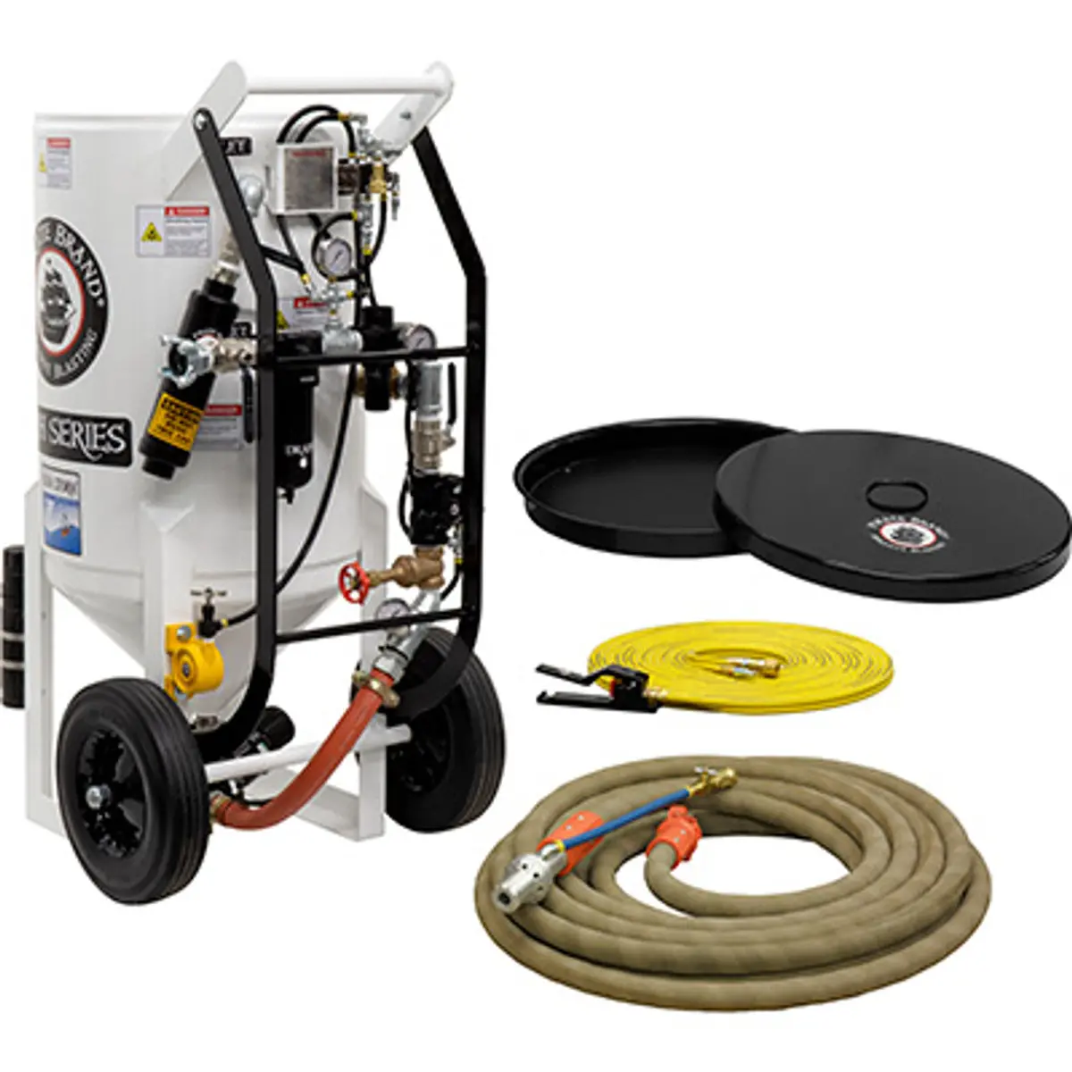 Pirate Brand, Soda Storm Series, 6.5 Cu Ft., Blast Pot, Portable, Pressure Hold System, Pneumatic Controls 1
