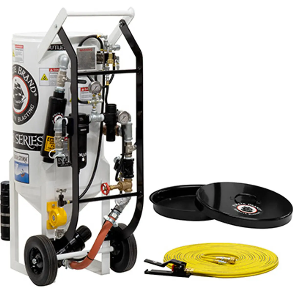 Pirate Brand, Soda Storm Series, 3.5 Cu Ft., Blast Pot, Portable, Pressure Hold System, Pneumatic Controls (Without Blast Hose And Nozzle) 1