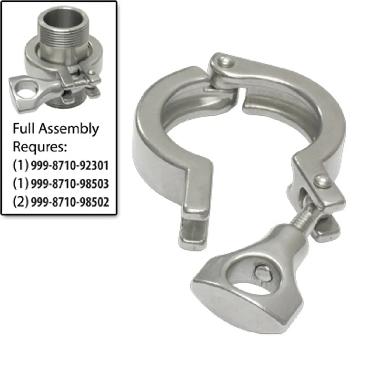 Pirate Brand - Sanitary Clamp Style, Quick Removal Coupling, Clamp Only 1