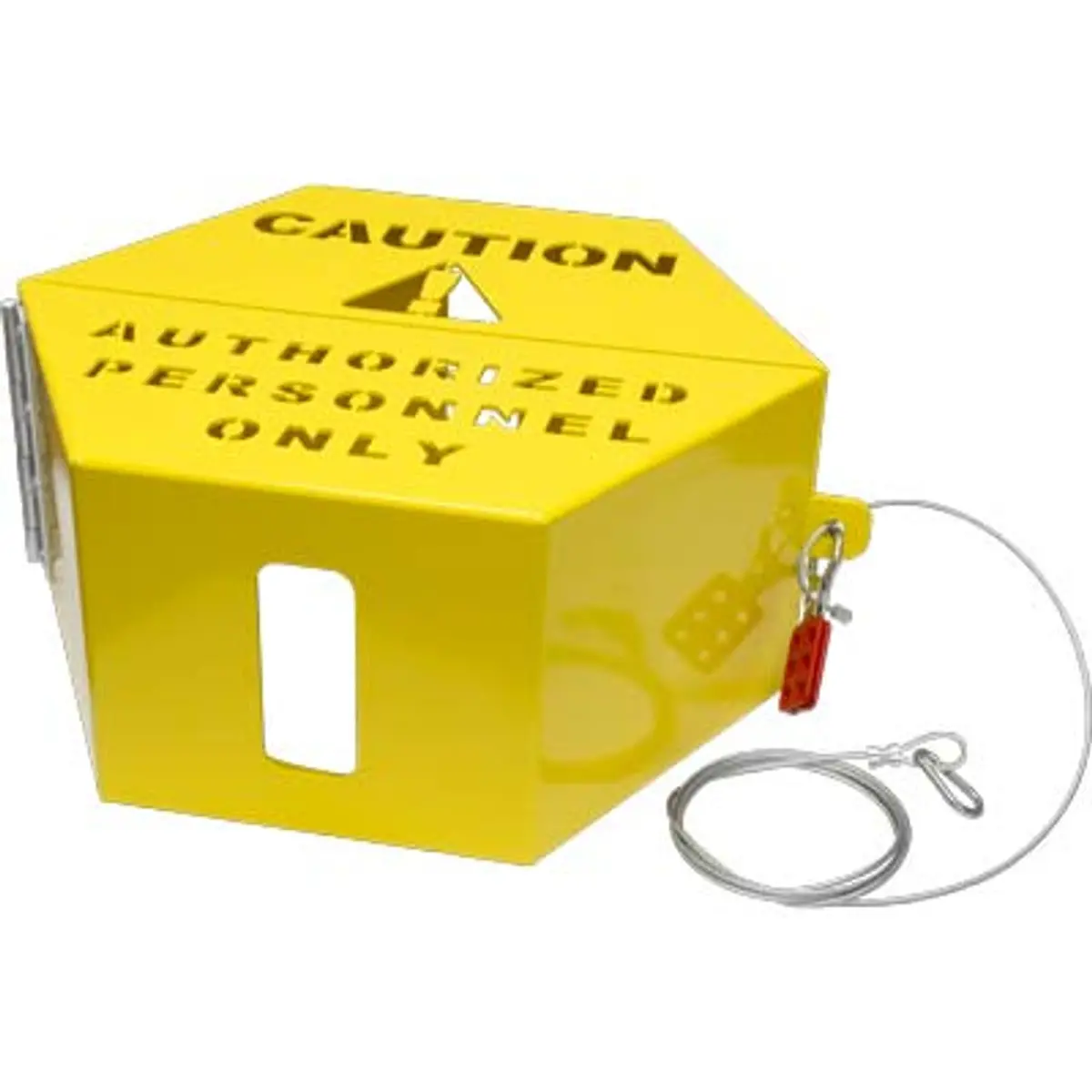 Pirate Brand - Closure, Lock Out Tag Out Assembly, Light-Weight Aluminum, Powder Coated Safety Yellow 1