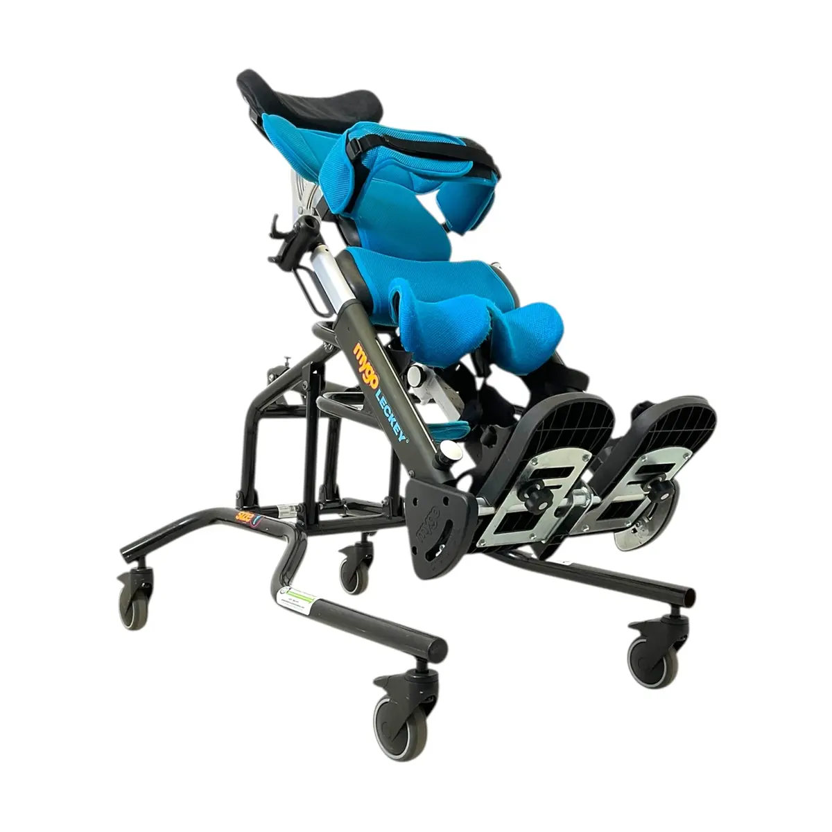 Leckey Mygo Size 1 Pediatric Standing Device | 110 Lbs Capacity | For Users 43"-57" | Spare Supports Included 1