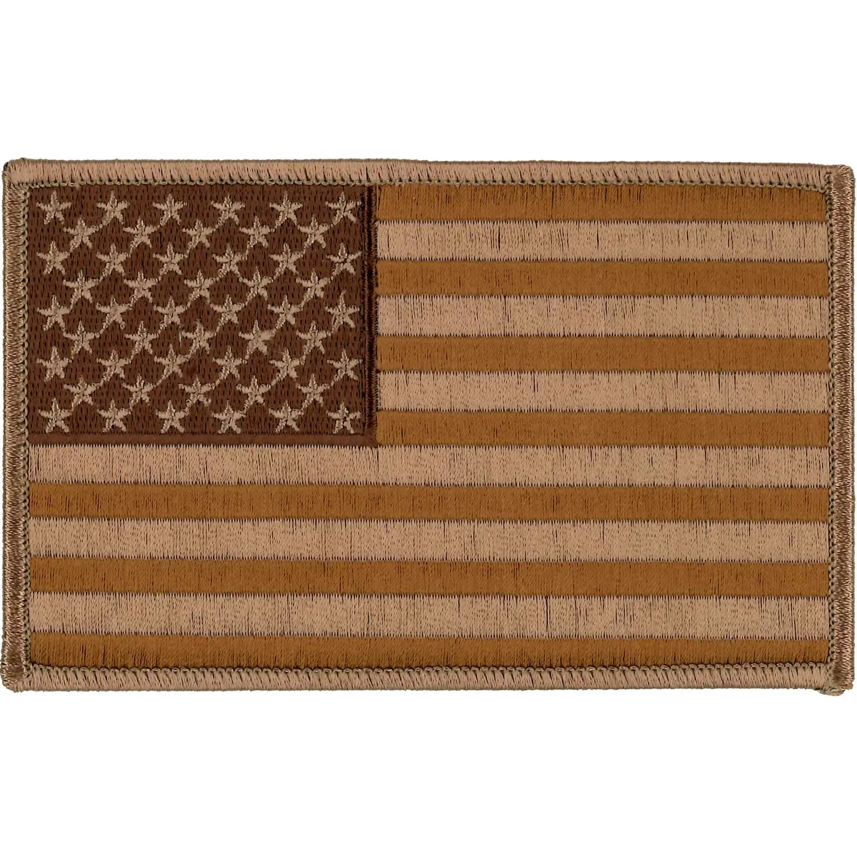 Ppa7032 Brown American Flag 5" Patch 1