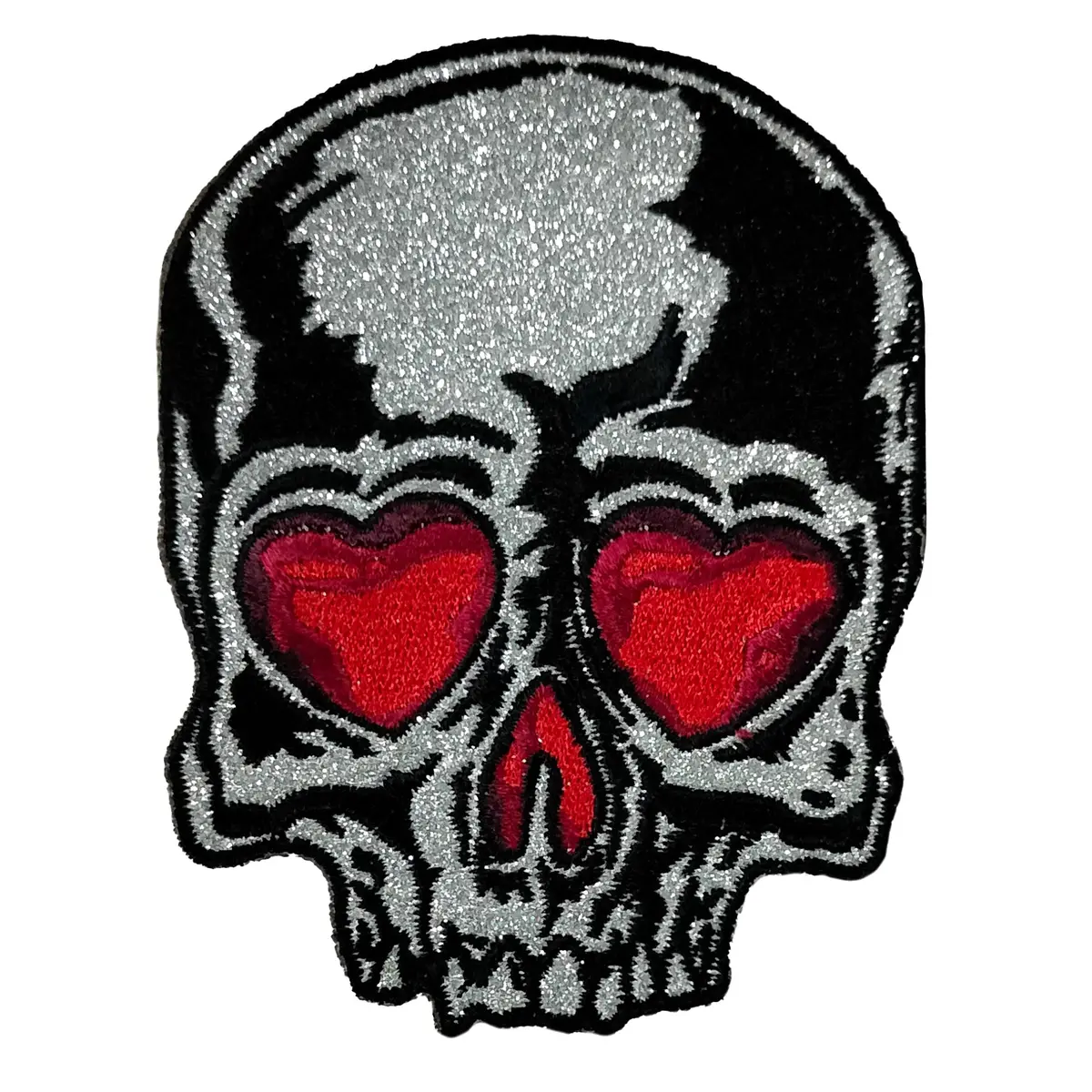 Patch Skull Hrt Eyes Glitter 3 1