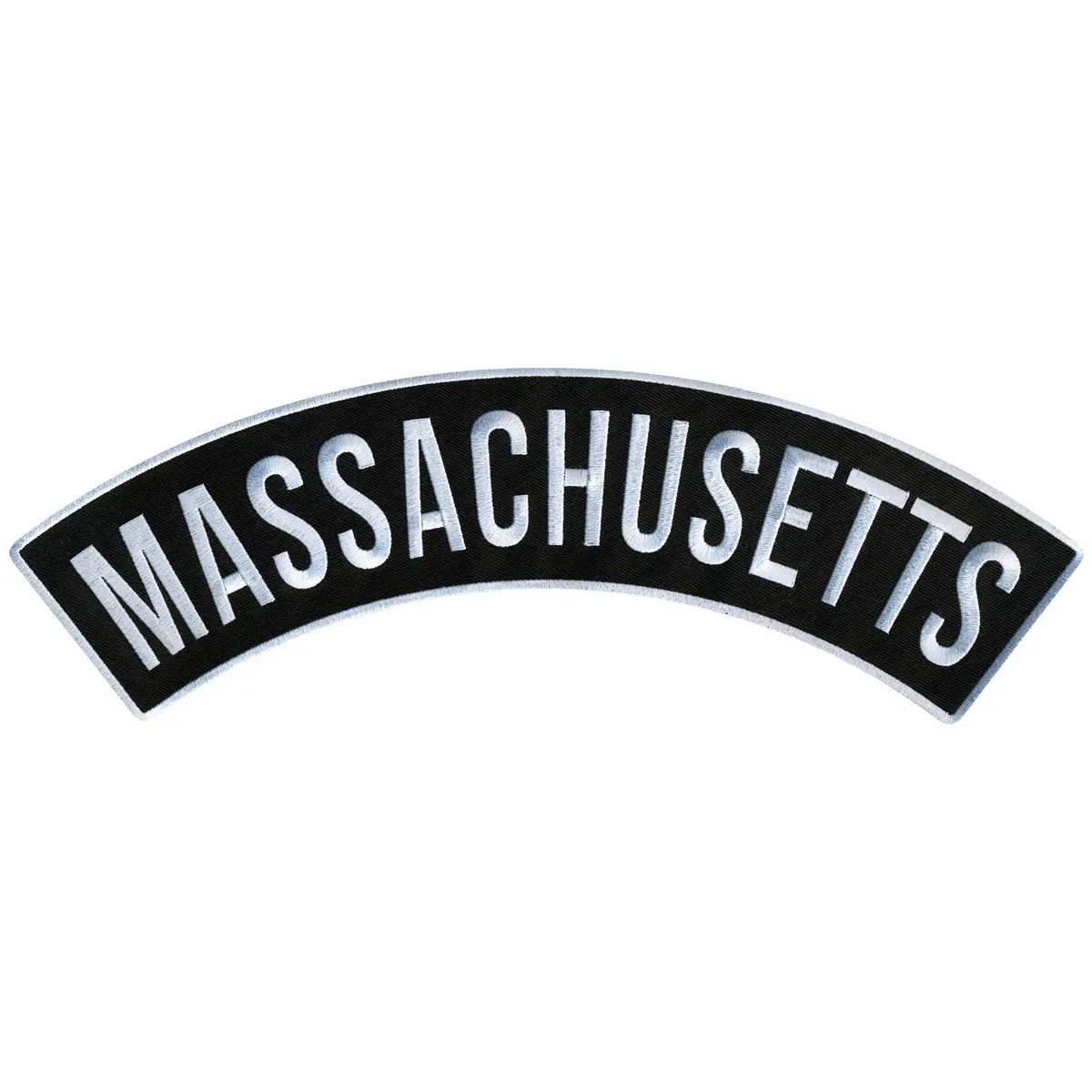 Massachusetts 12” X 3” Top Rocker Patch 1