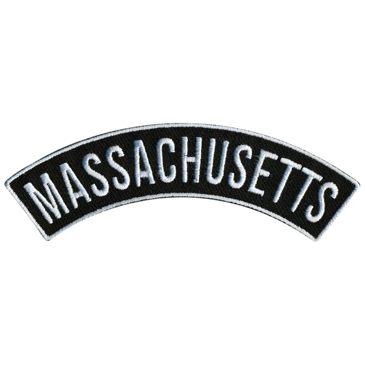 Massachusetts 4” X 1” Top Rocker Patch 1