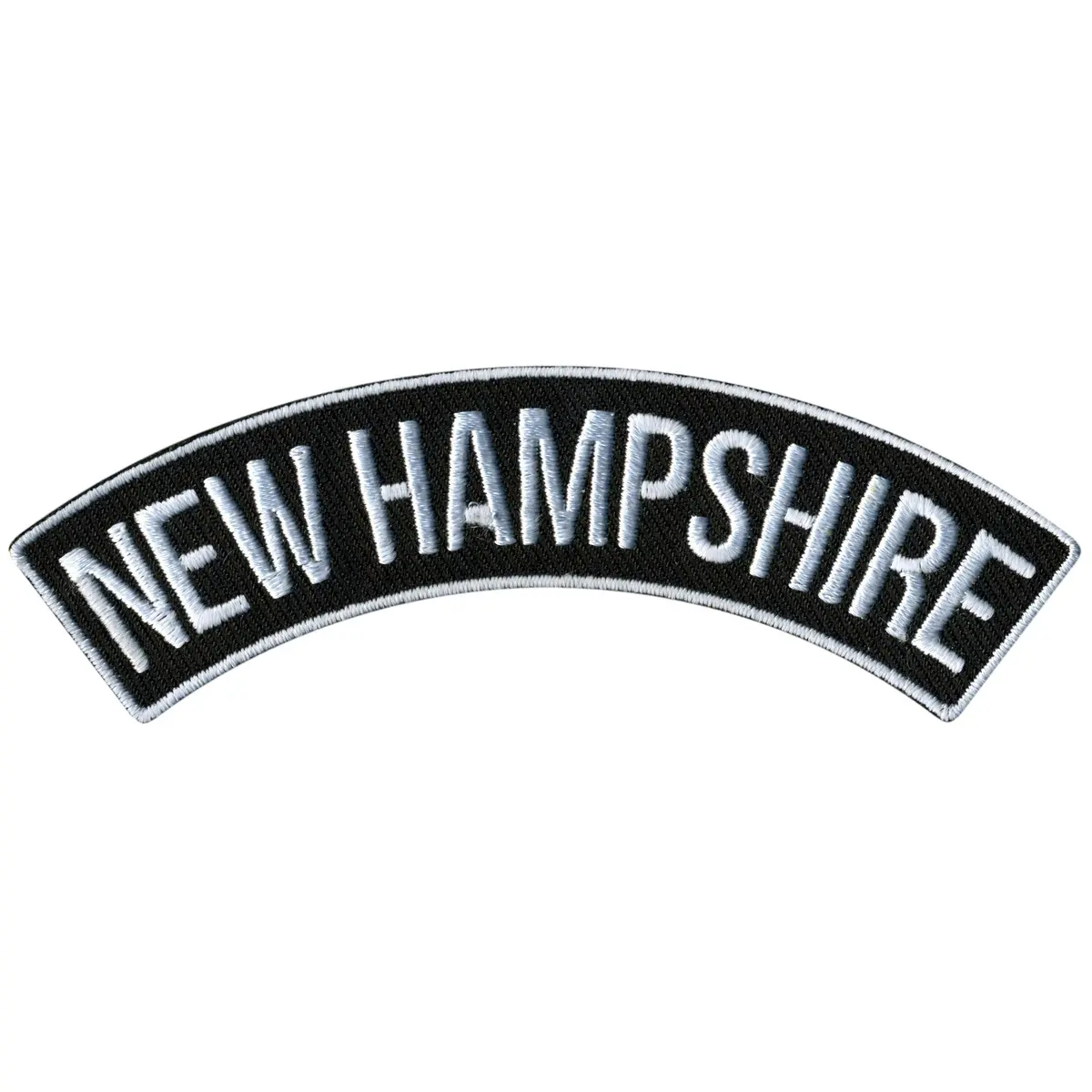 New Hampshire 4" X 1" Top Rocker Patch 1