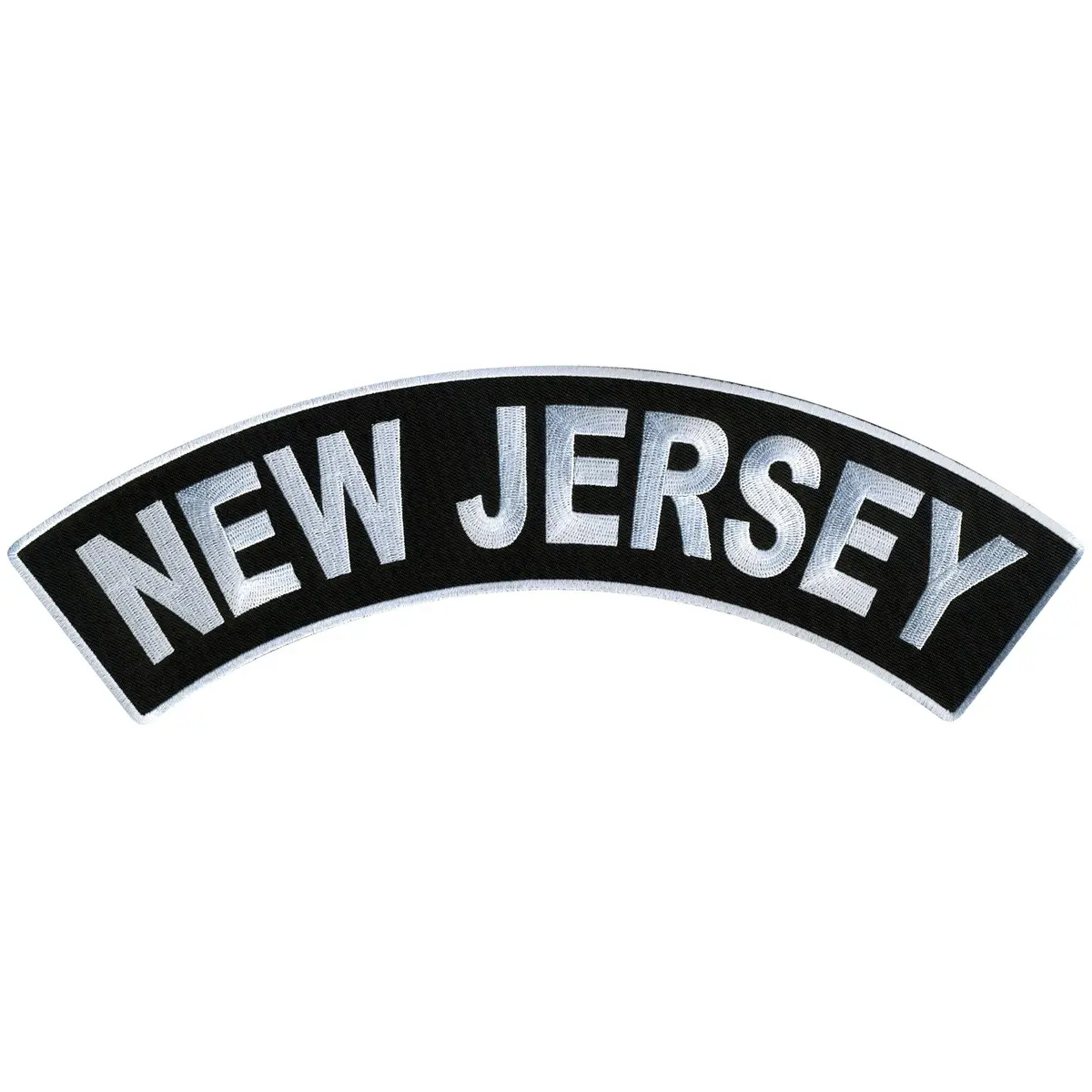 New Jersey  12" X 3" Top Rocker Patch 1