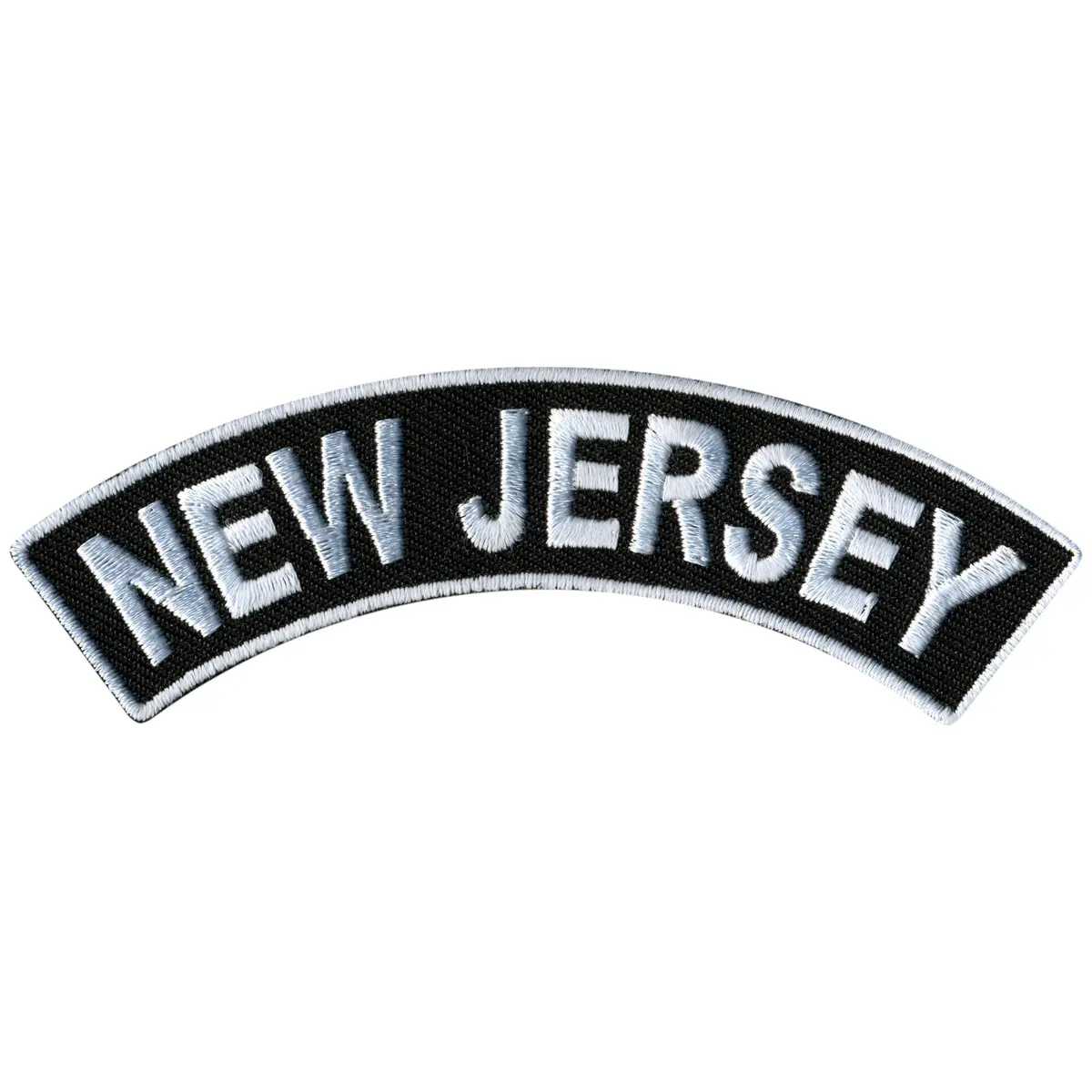 New Jersey 4" X 1" Top Rocker Patch 1