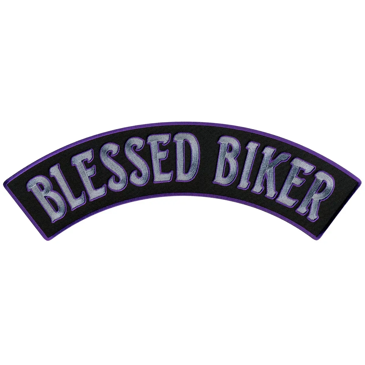 Blessed Biker 12” X 3” Top Rocker Patch 1