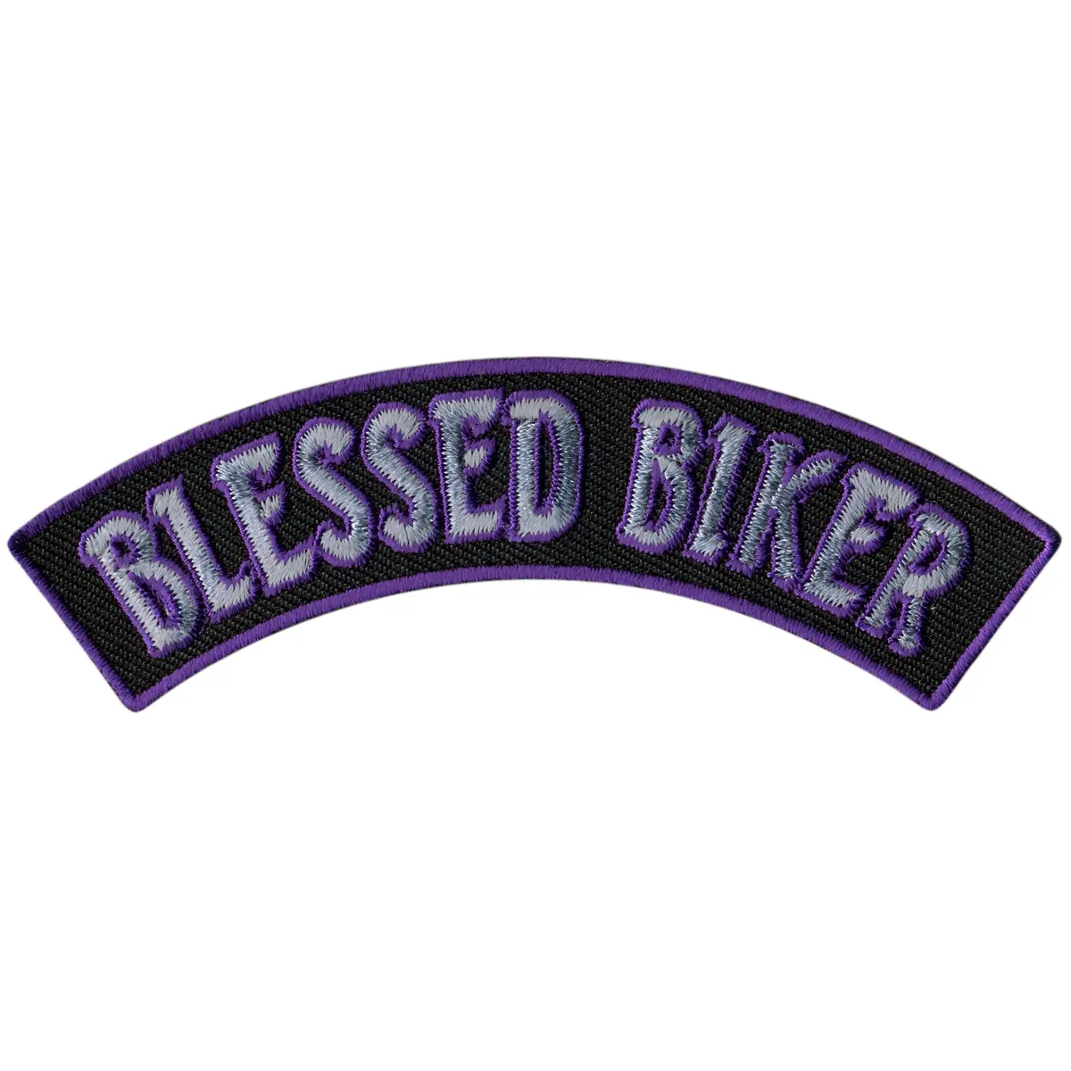 Blessed Biker 4” X 1” Top Rocker Patch 1