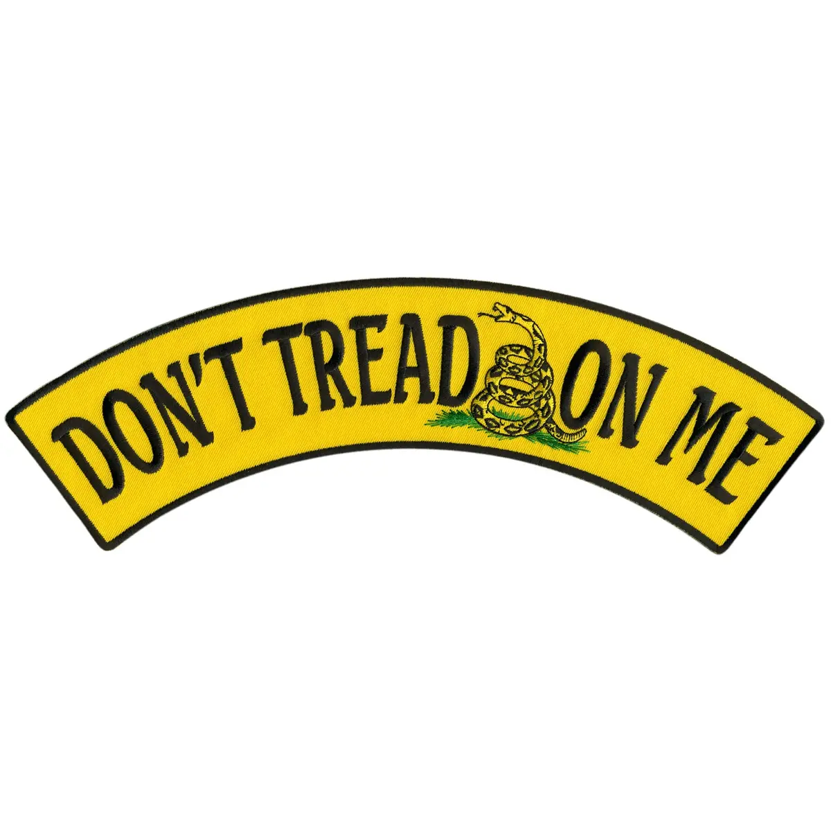 Don't Tread On Me 12” X 3” Top Rocker Patch 1