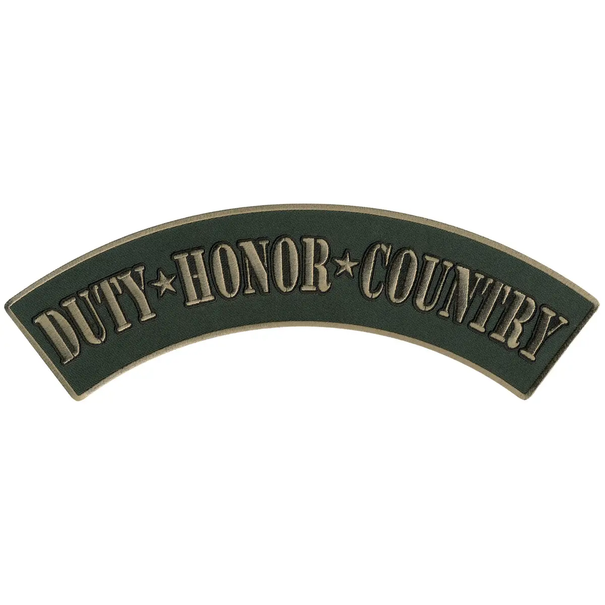 Duty Honor Country 12” X 3” Top Rocker Patch 1