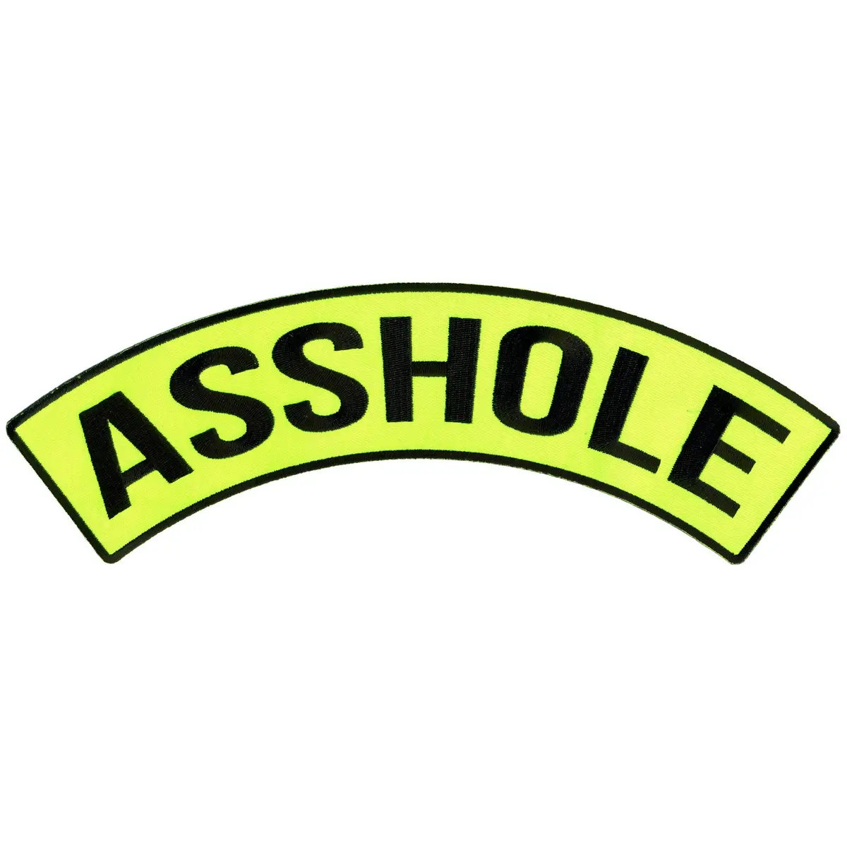 Asshole 12" X 3" Top Rocker Patch 1