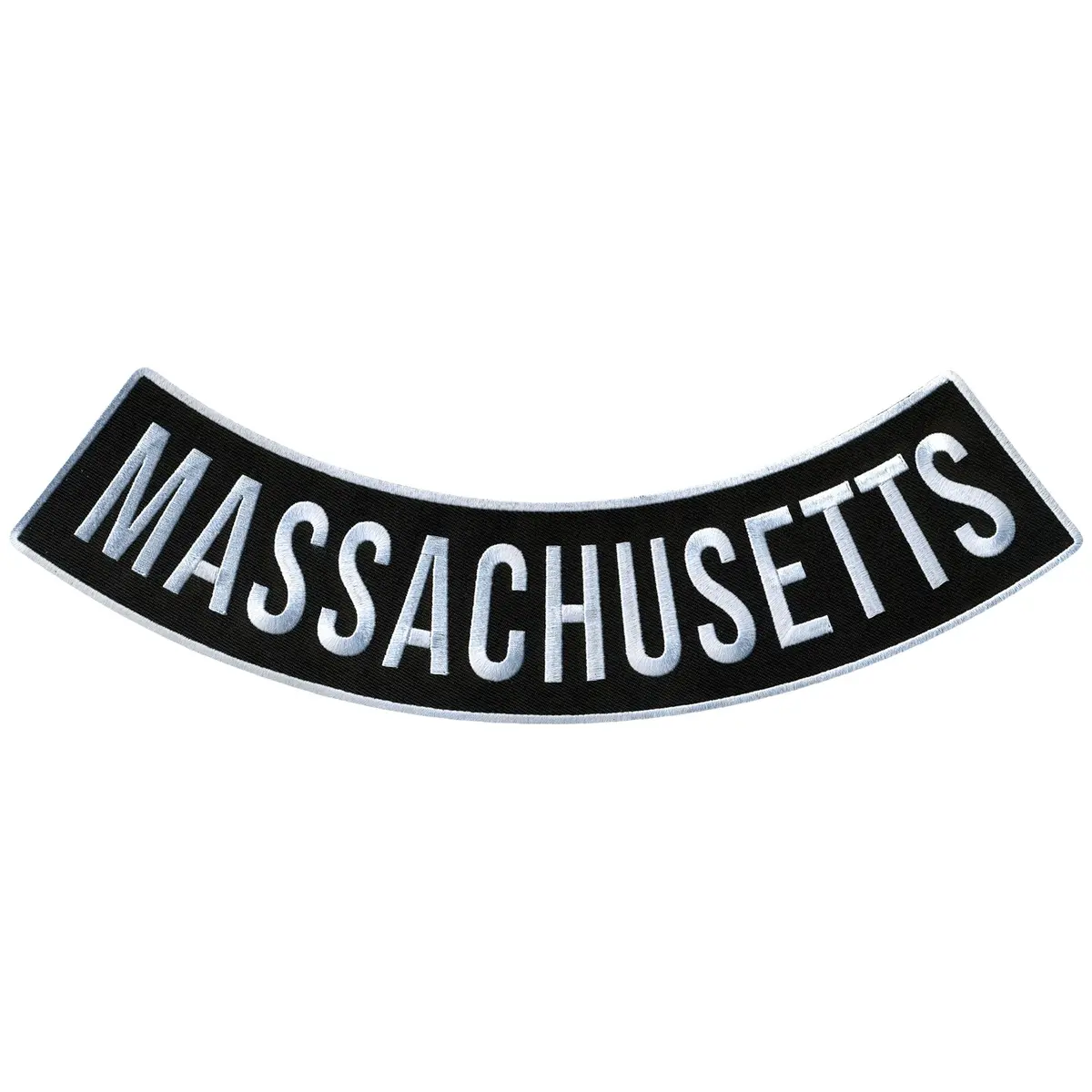 Massachusetts 12” X 3” Bottom Rocker Patch 1