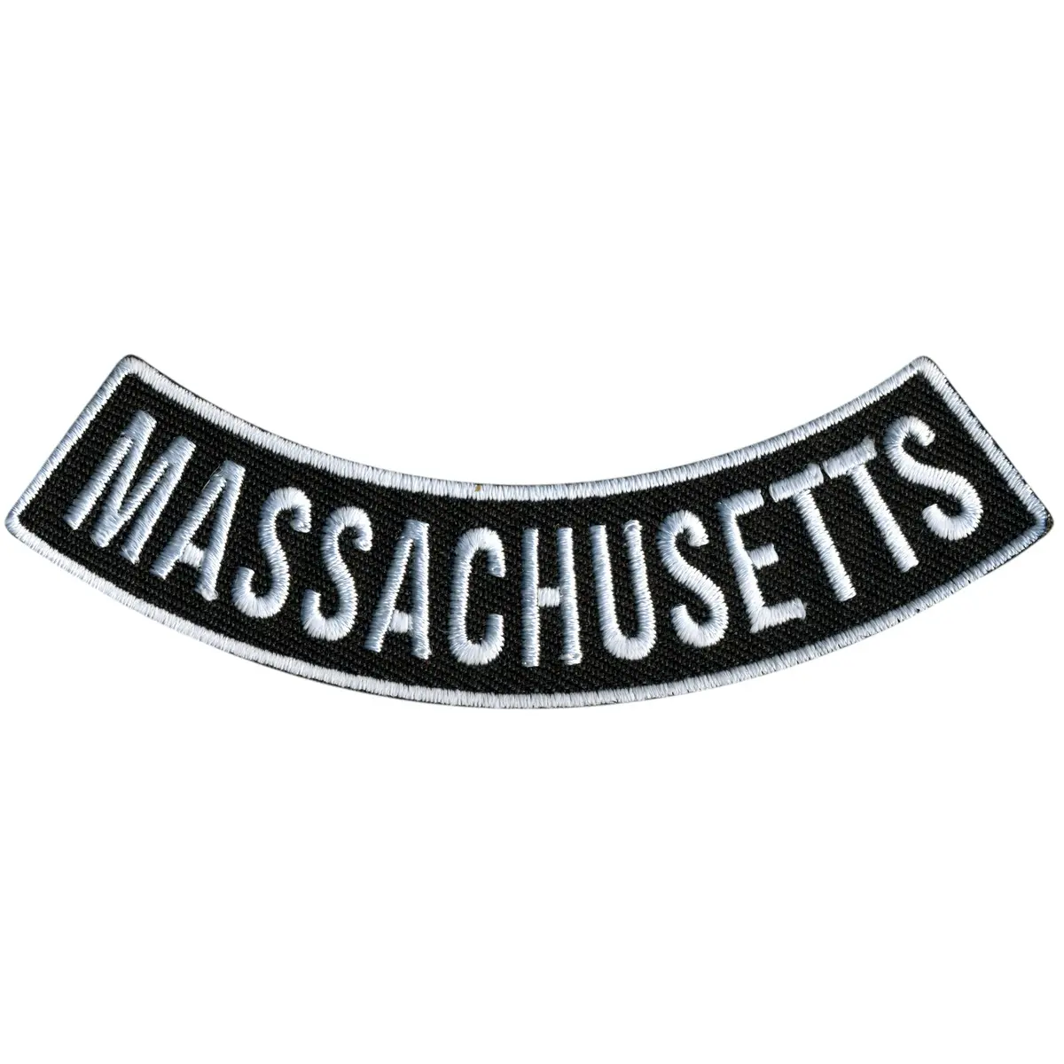 Massachusetts 4” X 1” Bottom Rocker Patch 1