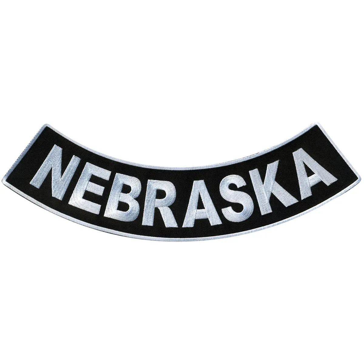 Nebraska 12” X 3” Bottom Rocker Patch 1