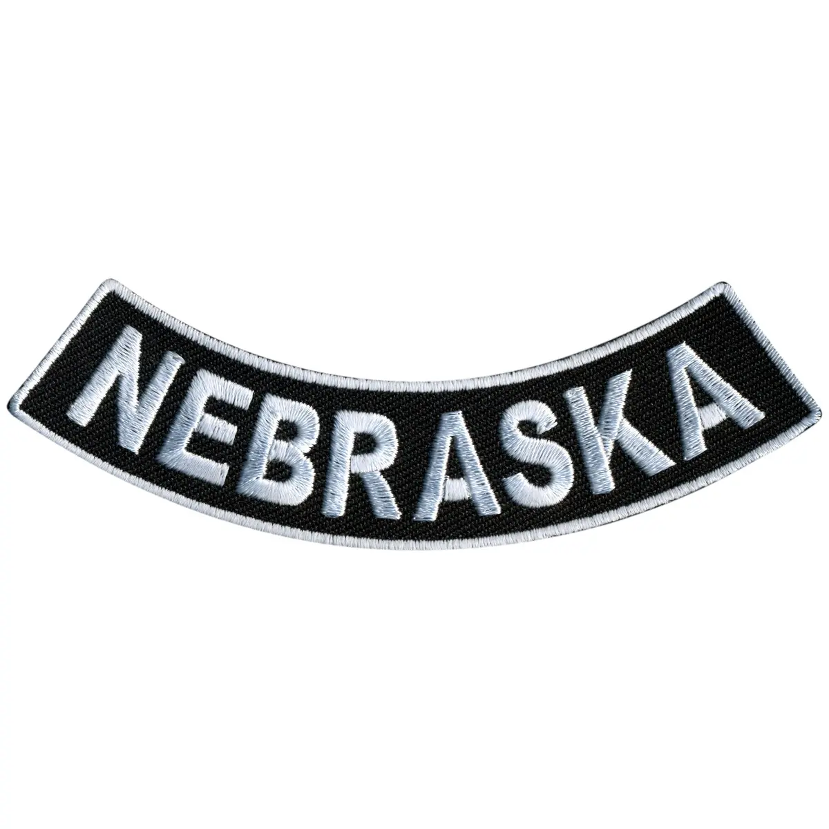 Nebraska 4” X 1” Bottom Rocker Patch 1