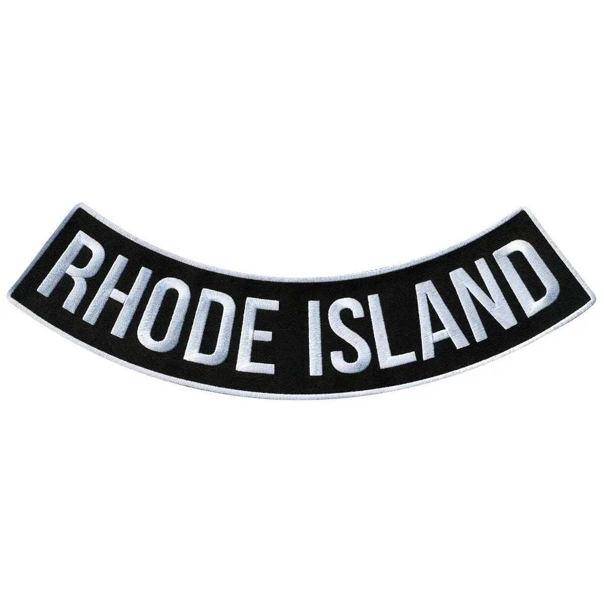Rhode Island 12” X 3” Bottom Rocker Patch 1