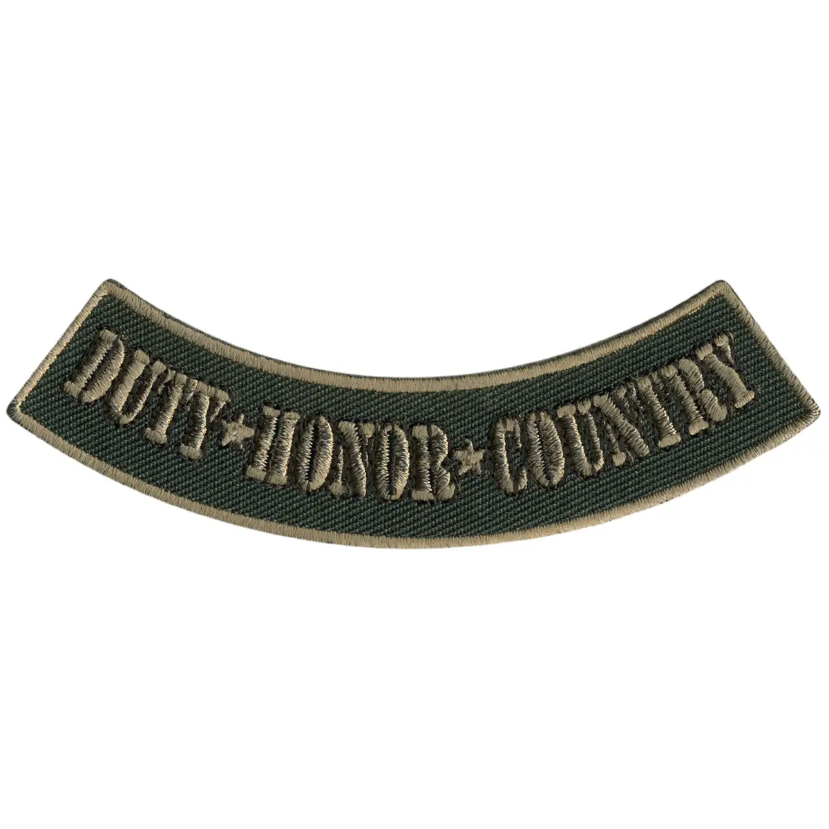 Duty Honor Country 4” X 1” Bottom Rocker Patch 1