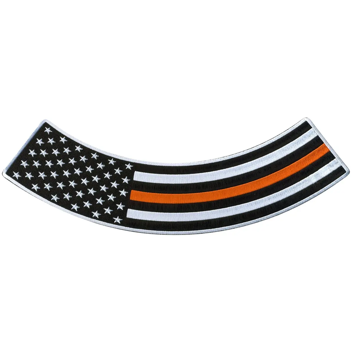 Thin Orange Line 12” X 3” Bottom Rocker Patch 1