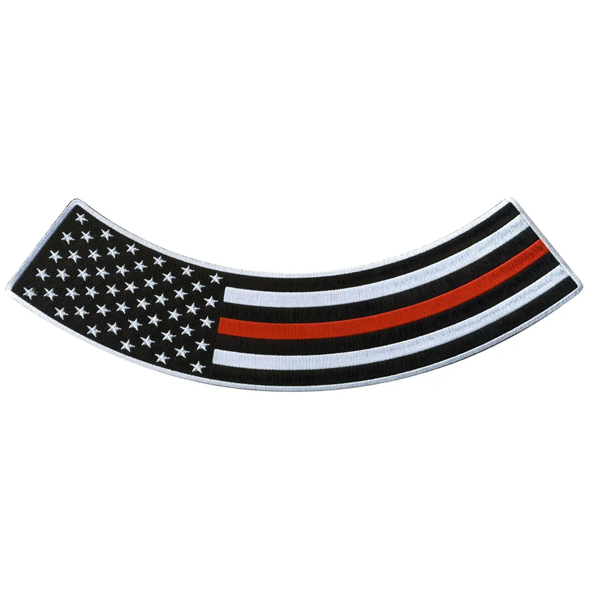 Thin Red Line 12” X 3” Bottom Rocker Patch 1