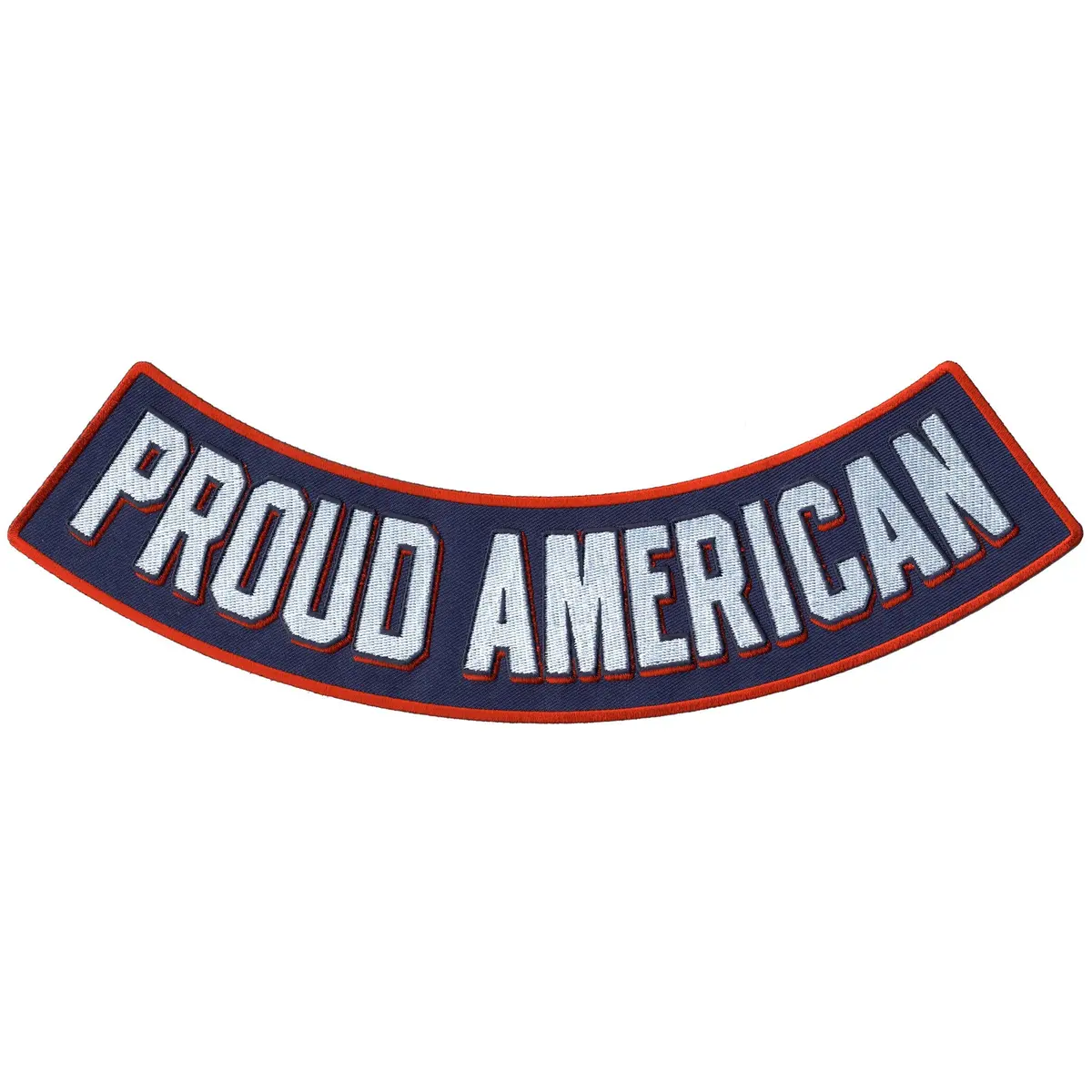 Proud American 12" X 3"  Bottom Rocker Patch 1