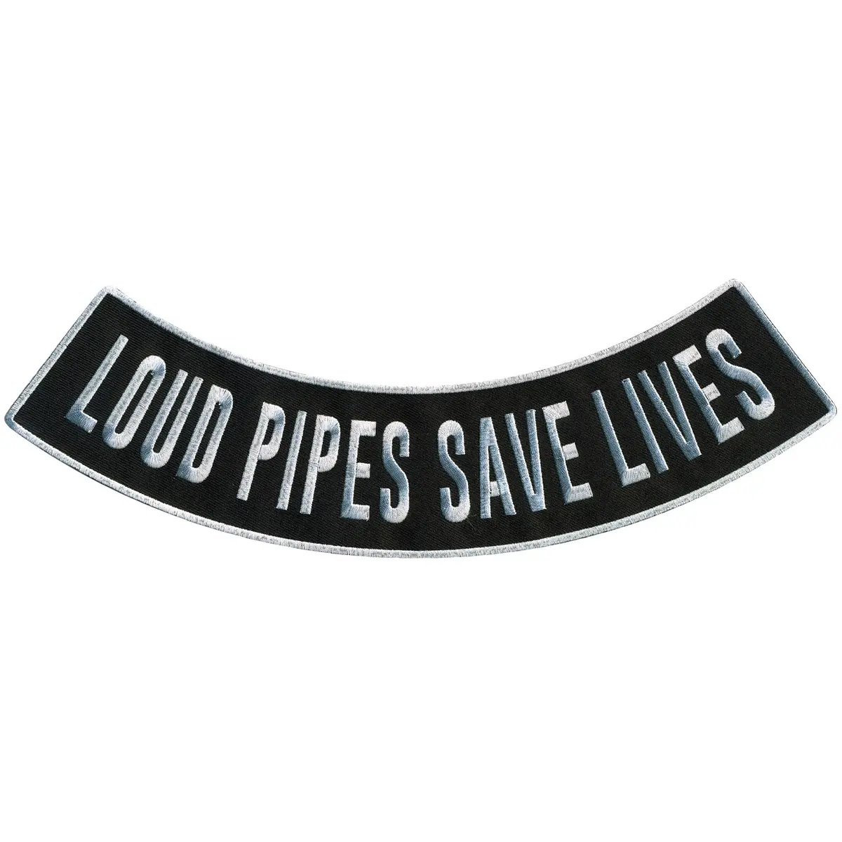 Loud Pipes 12” X 3” Bottom Rocker Patch 1