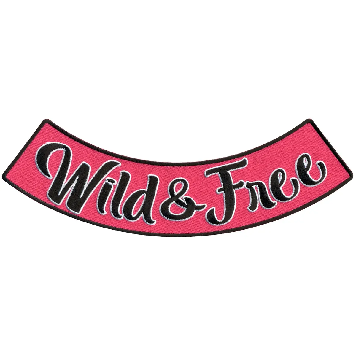 Wild & Free 10" X 2" Bottom Rocker Patch 1