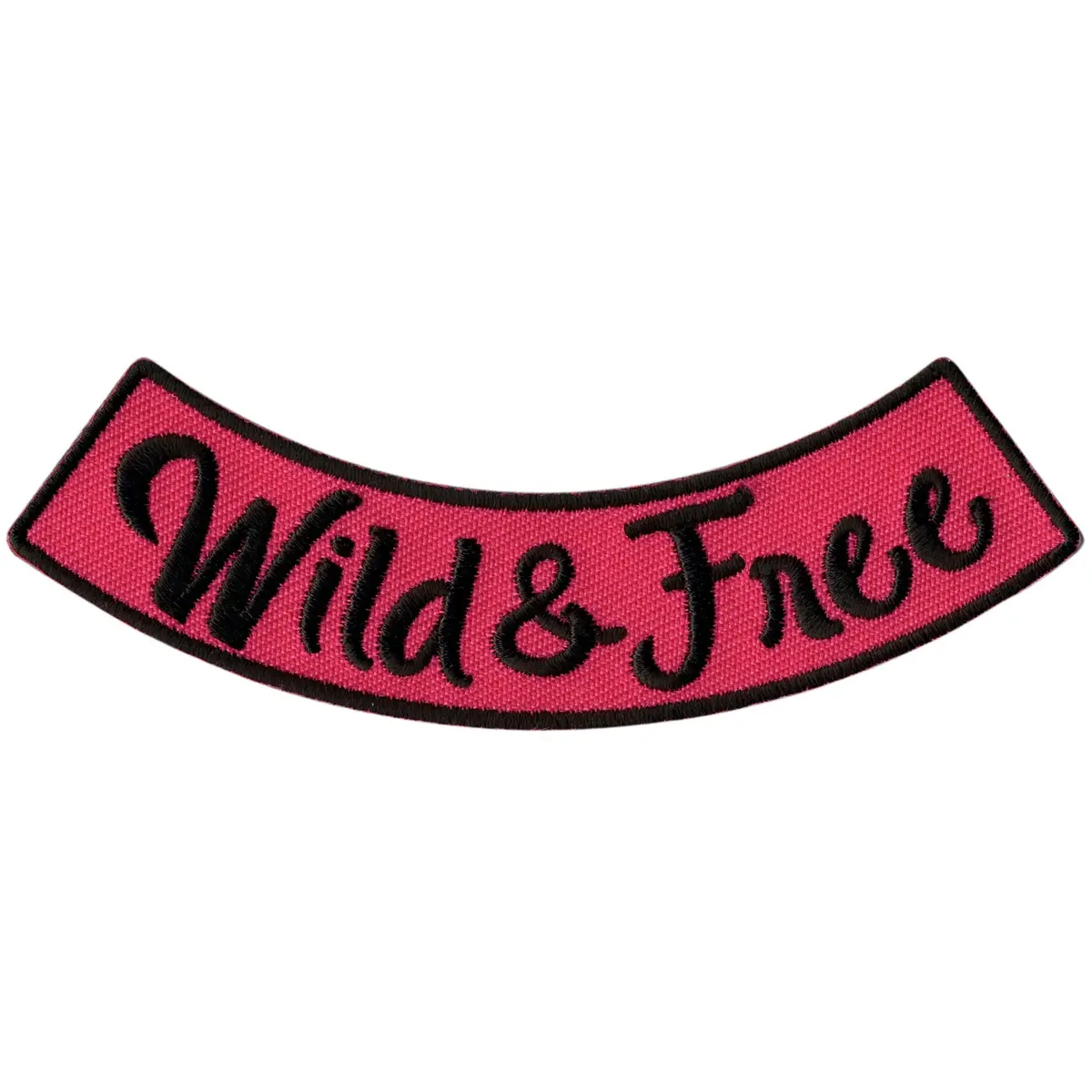 Wild & Free 4” X 1” Bottom Rocker Patch 1